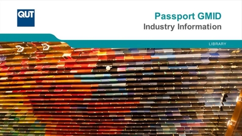 Thumbnail for entry Passport GMID - Industry Information