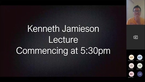 Thumbnail for entry The Kenneth Jamieson Lecture