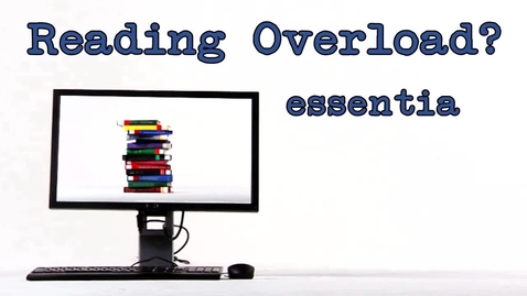 Thumbnail for entry Reading Overload: Essential Survival Strategies