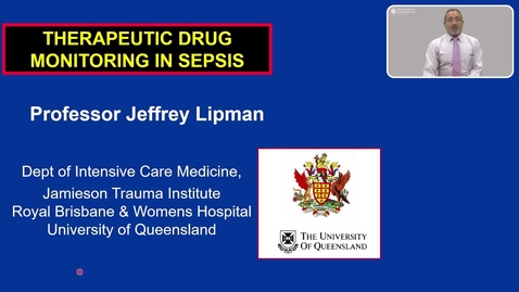 Thumbnail for entry Therapeutic drug monitoring in sepsis - Singapore Nov. 2021