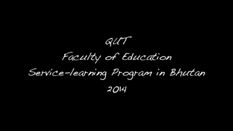 Thumbnail for entry Part 1 International Service-Learning Program Bhutan 2014